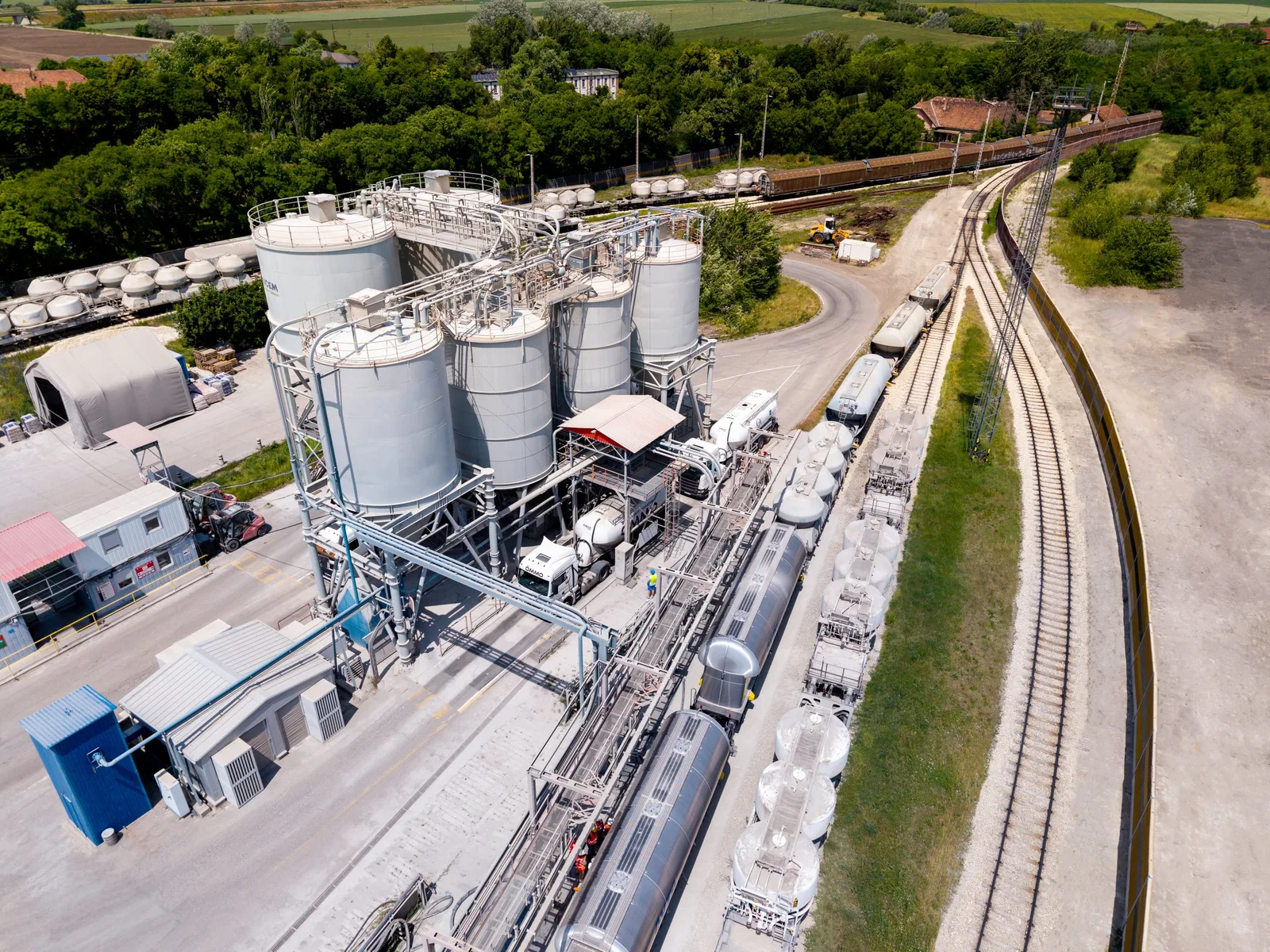 Letecká fotografia – DANUCEM terminál Ercsi (04) | Industry Photo